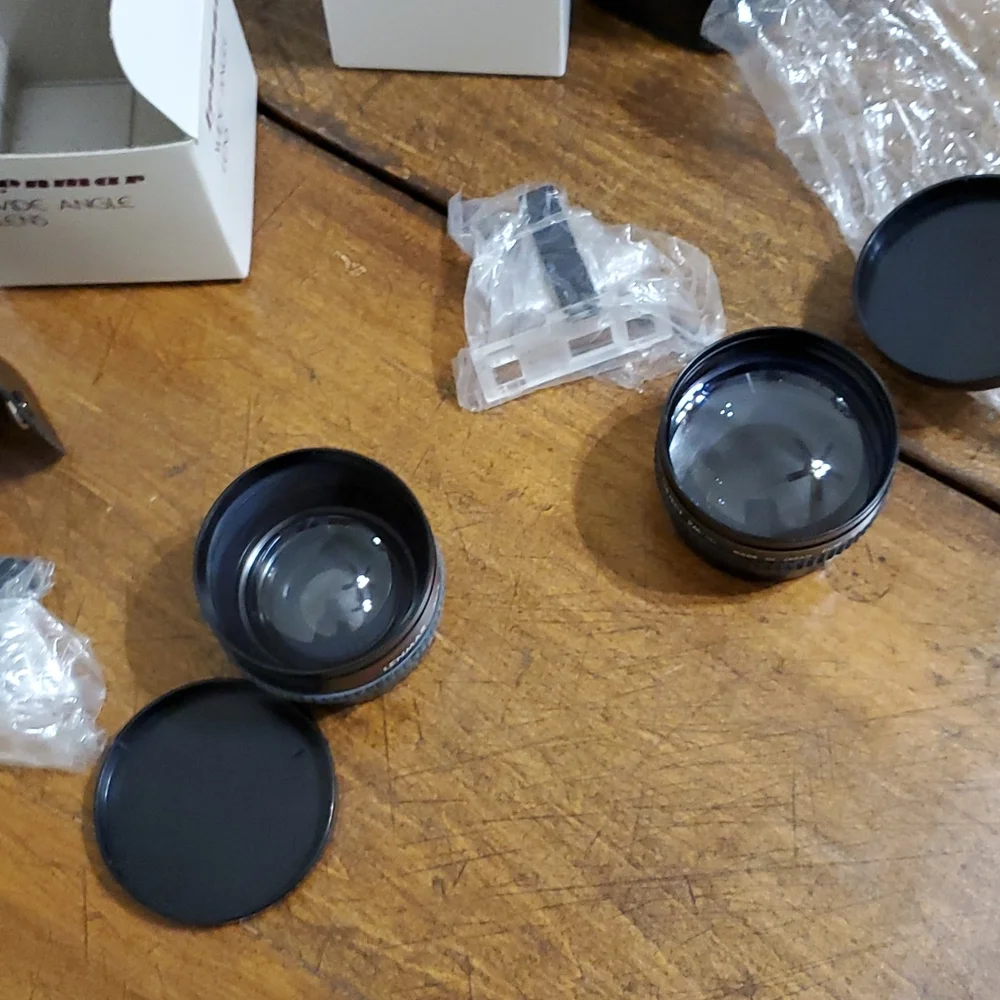 Lenmar Camera Lens Set Of 2 Wide Angle & Telephoto